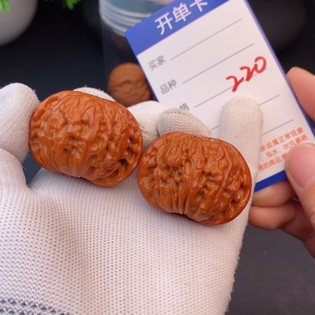 文玩核桃把件40磨盘220