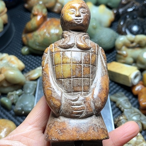 白玉菩提吊坠摆件