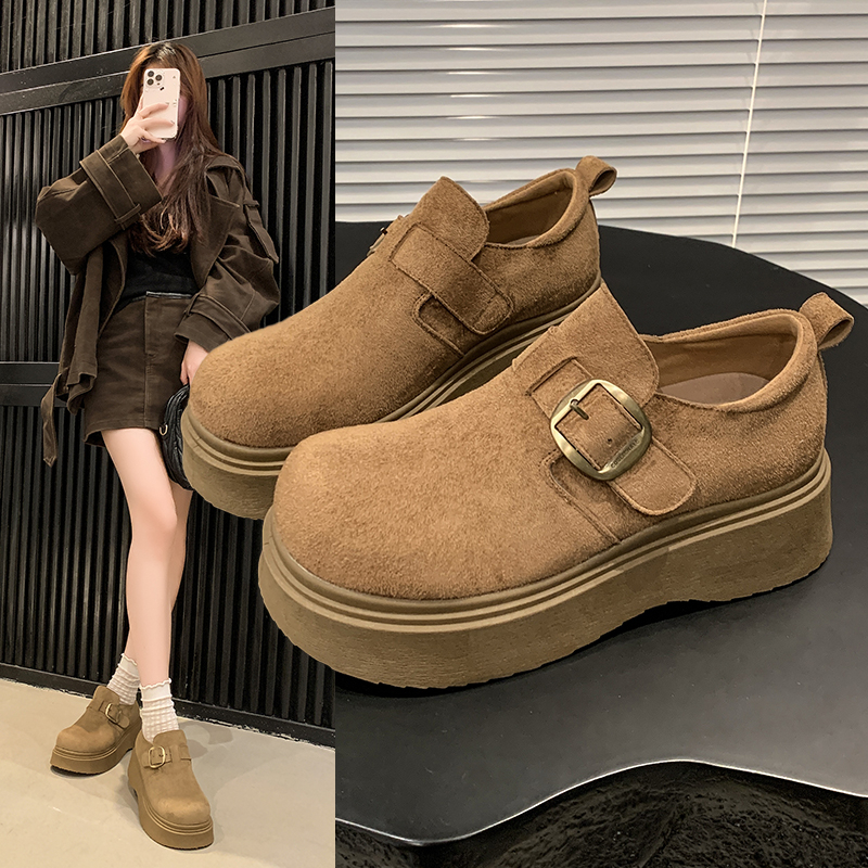 厚底增高勃肯鞋女雪地靴2025春季新款面包鞋子保暖东北小土豆棉鞋