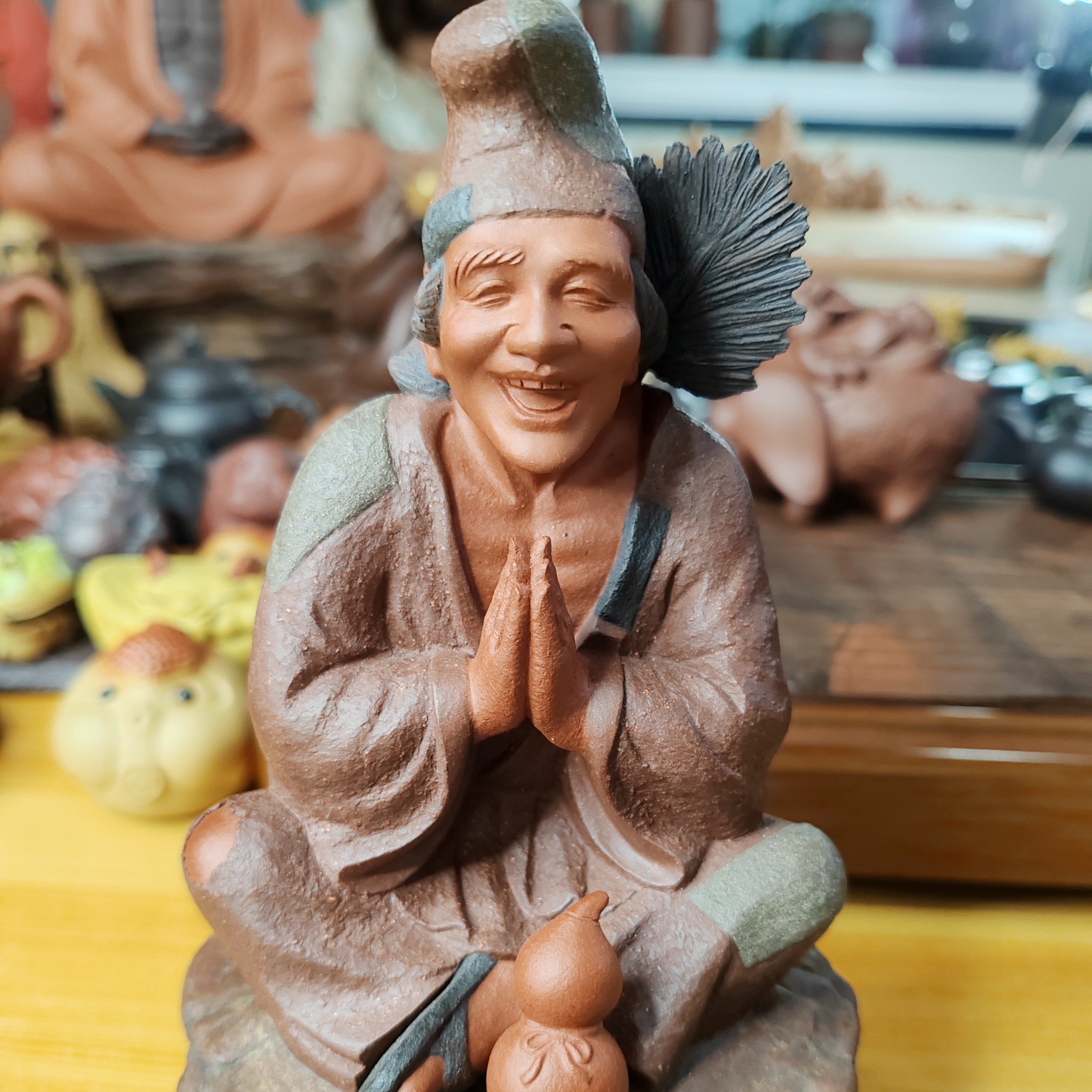 宜兴紫砂茶宠原矿紫砂茶宠济公
