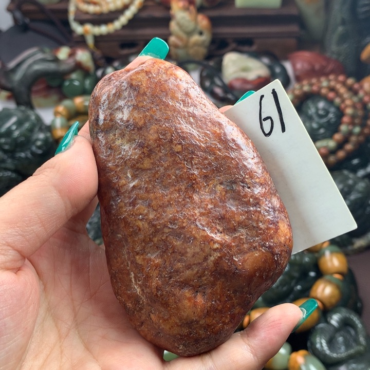 岫岩河磨玉（透闪石质玉）把件未镶嵌