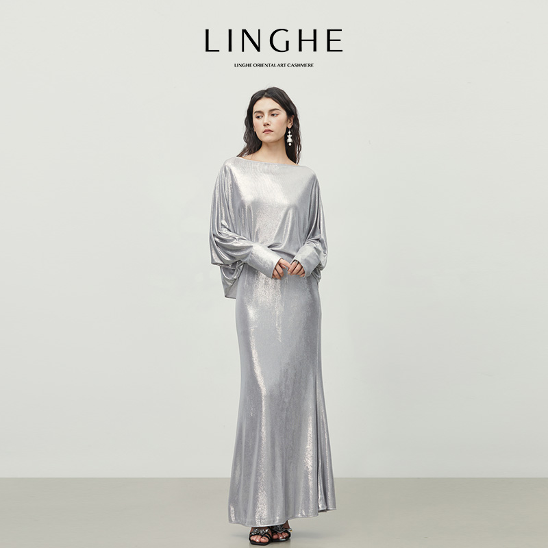 翎禾LINGHE「银白月华」-逍遥银设计感轻奢通勤时尚套装