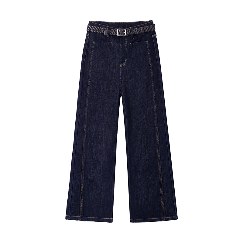 【尚雅专属】复古显瘦阔腿直筒裤W5635