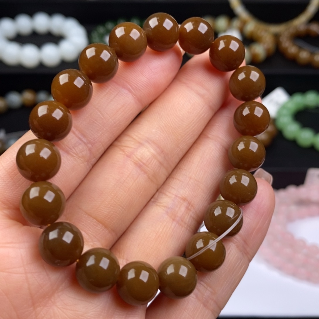 和田玉手串未镶嵌