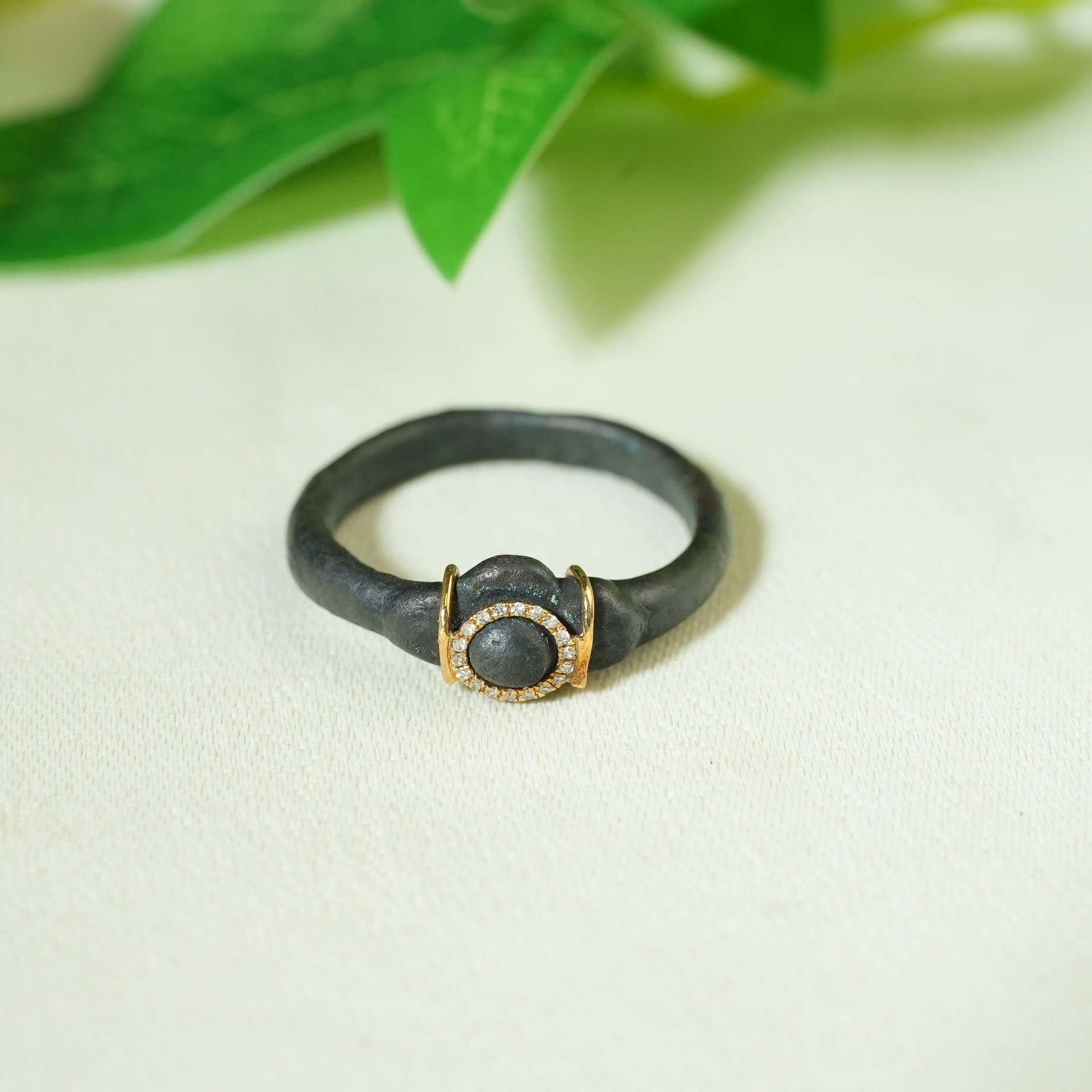 明早期天铁戒指（18K后镶嵌）【古珠精选】AAXXY2501143050