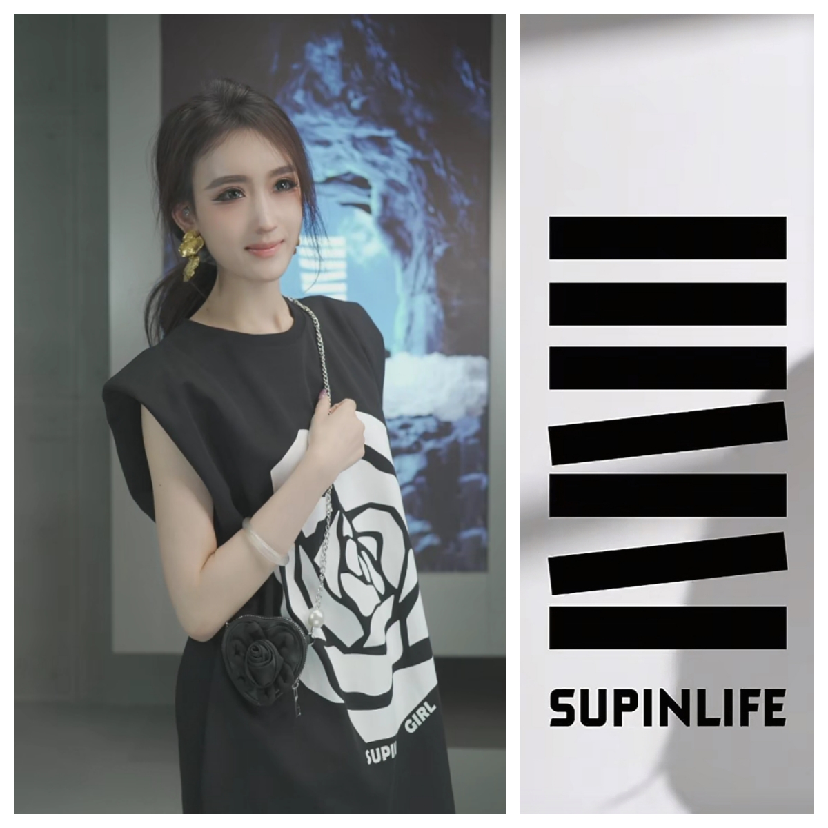 素拼女装连衣裙SPALQ424035AG-SPALQ424035BG