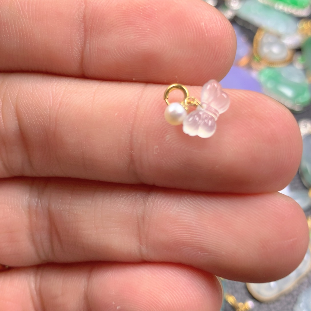 【闪购商品】翡翠颈饰18K金镶嵌翡翠