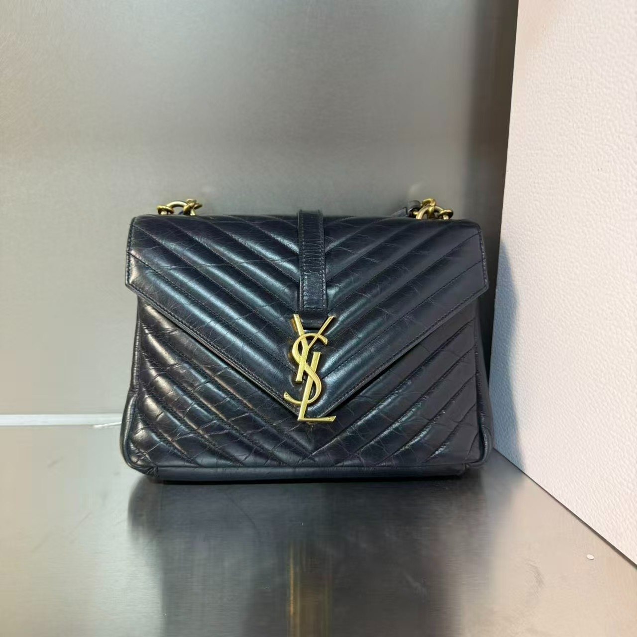 99新 YSL/圣罗兰 唐唐专属/单肩包/油蜡皮新款/杭州仓/072