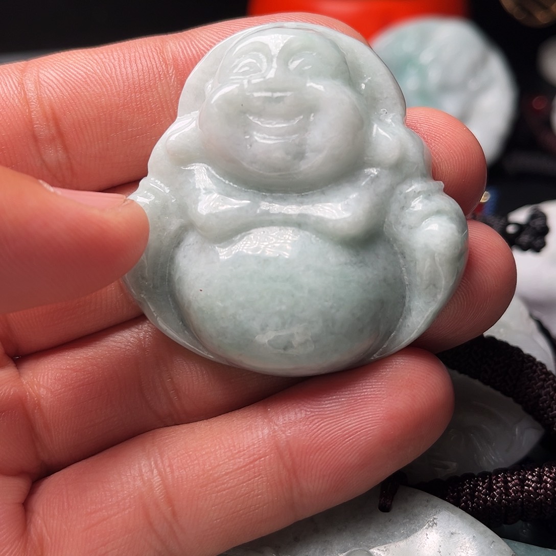 翡翠吊坠(赠链)未镶嵌缅甸翡翠首饰挂件