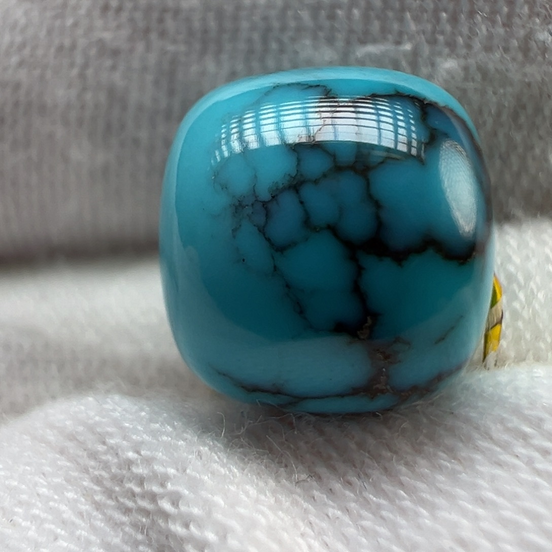 绿松石未镶嵌配饰9.6×8.7