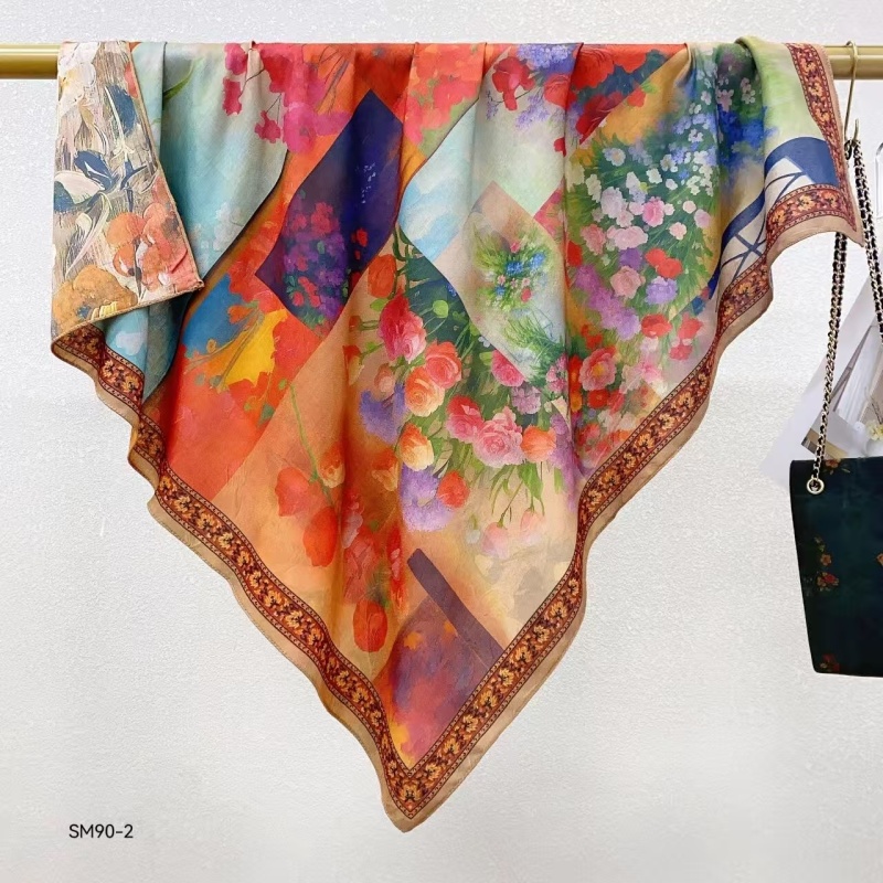 【B184】南栀玫 丝毛方巾 围巾85*85左右{无礼盒}