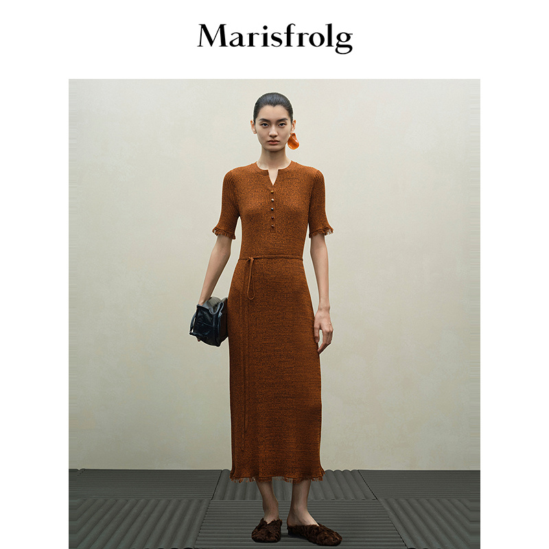 Marisfrolg玛丝菲尔短袖连衣裙ACFZ3802M