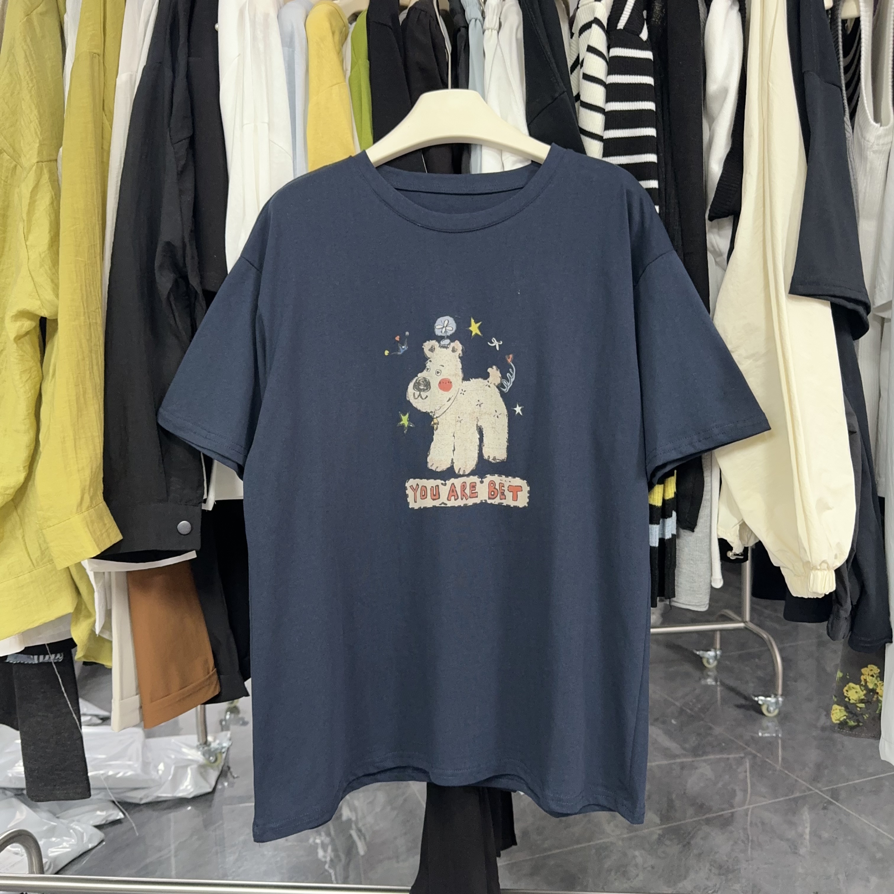 （十八家）韩系圆领卡通短袖