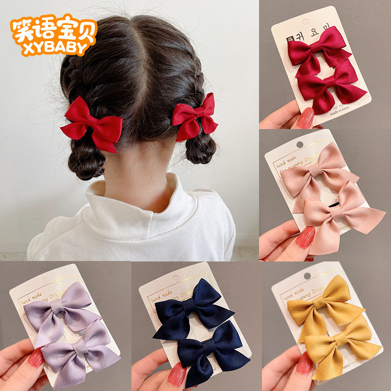 【新店福利2对装】儿童蝴蝶结发饰发夹可爱女孩宝宝公主女童网红