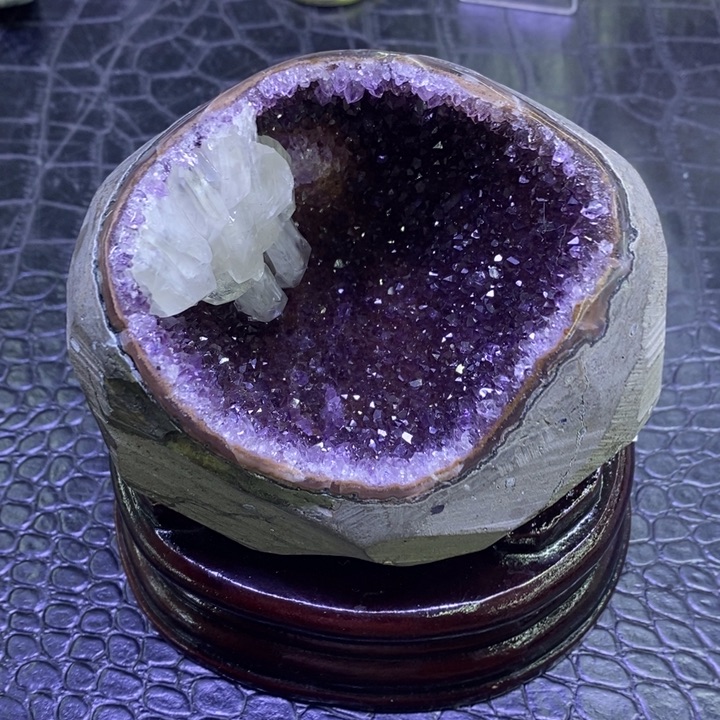 未镶嵌珠宝半成品水晶奇石红紫袋