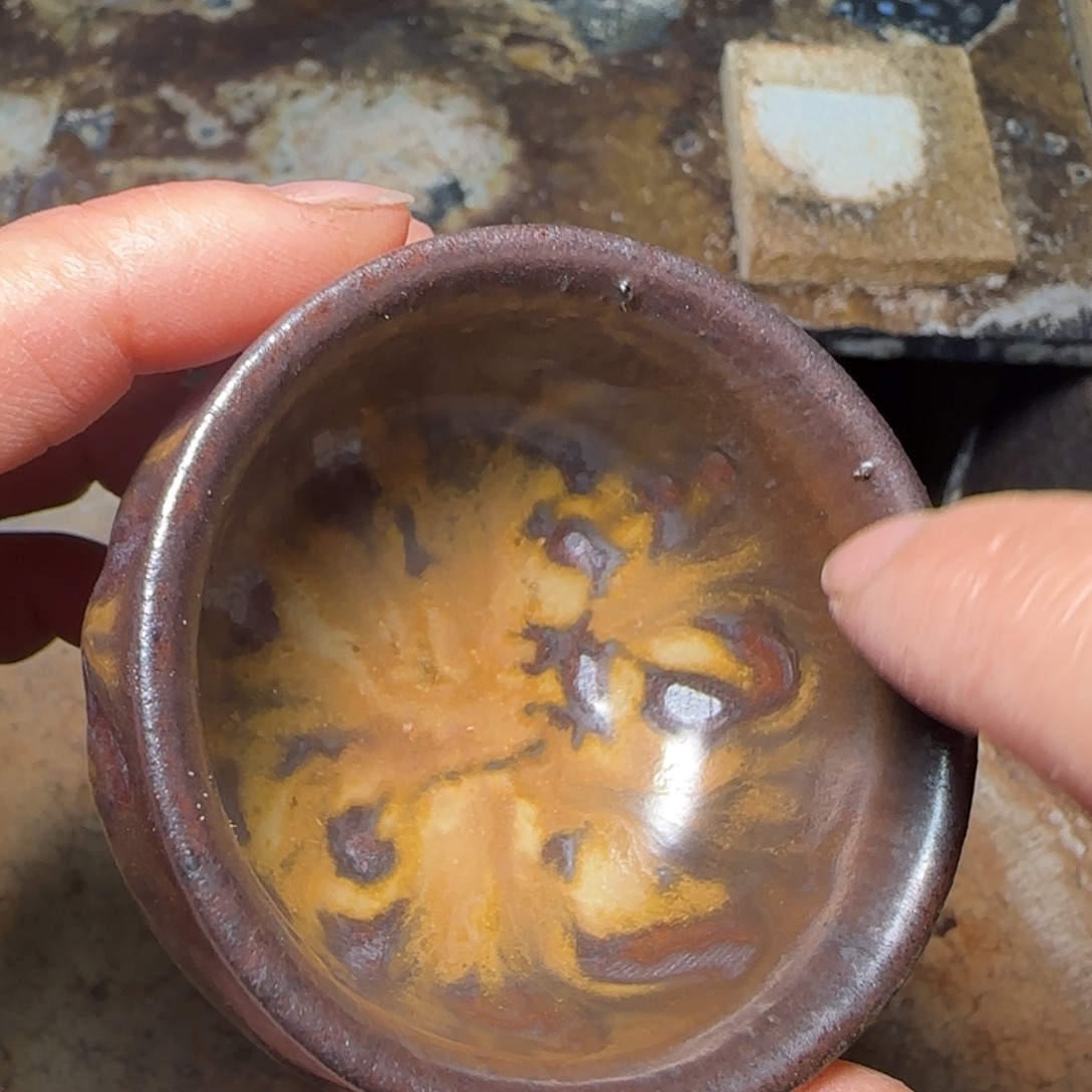 柴烧建盏茶盏茶杯804