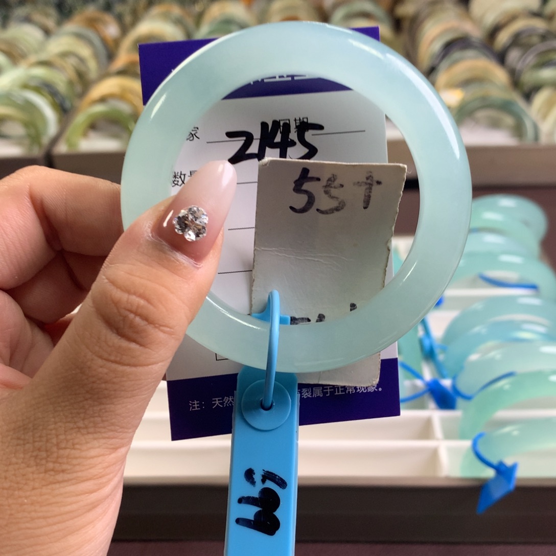 蛇纹石玉未镶嵌手镯2145