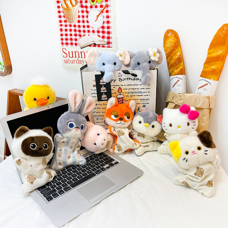 豆袋玩偶毛绒捏捏公仔办公陪伴可爱桌伴娃娃礼物豆袋治愈毛绒公仔