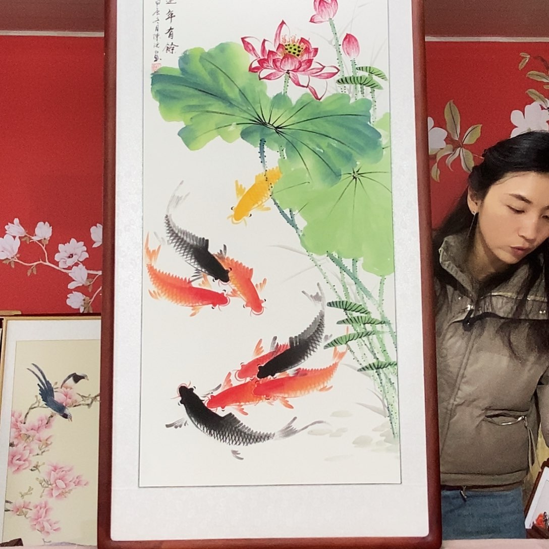 国画手写手绘国画作品63✖️123