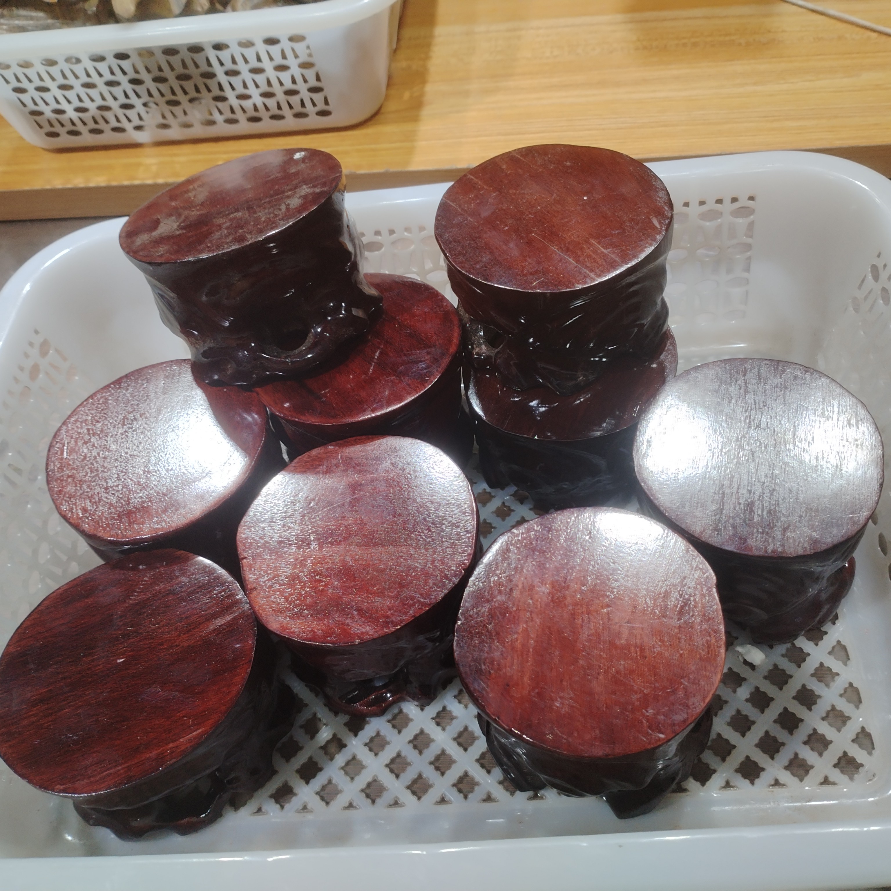 紫光檀精工精雕整料整雕原木原色精品
