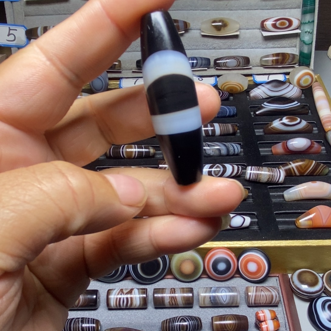 路***半玛瑙/玉髓合金珠宝半成品