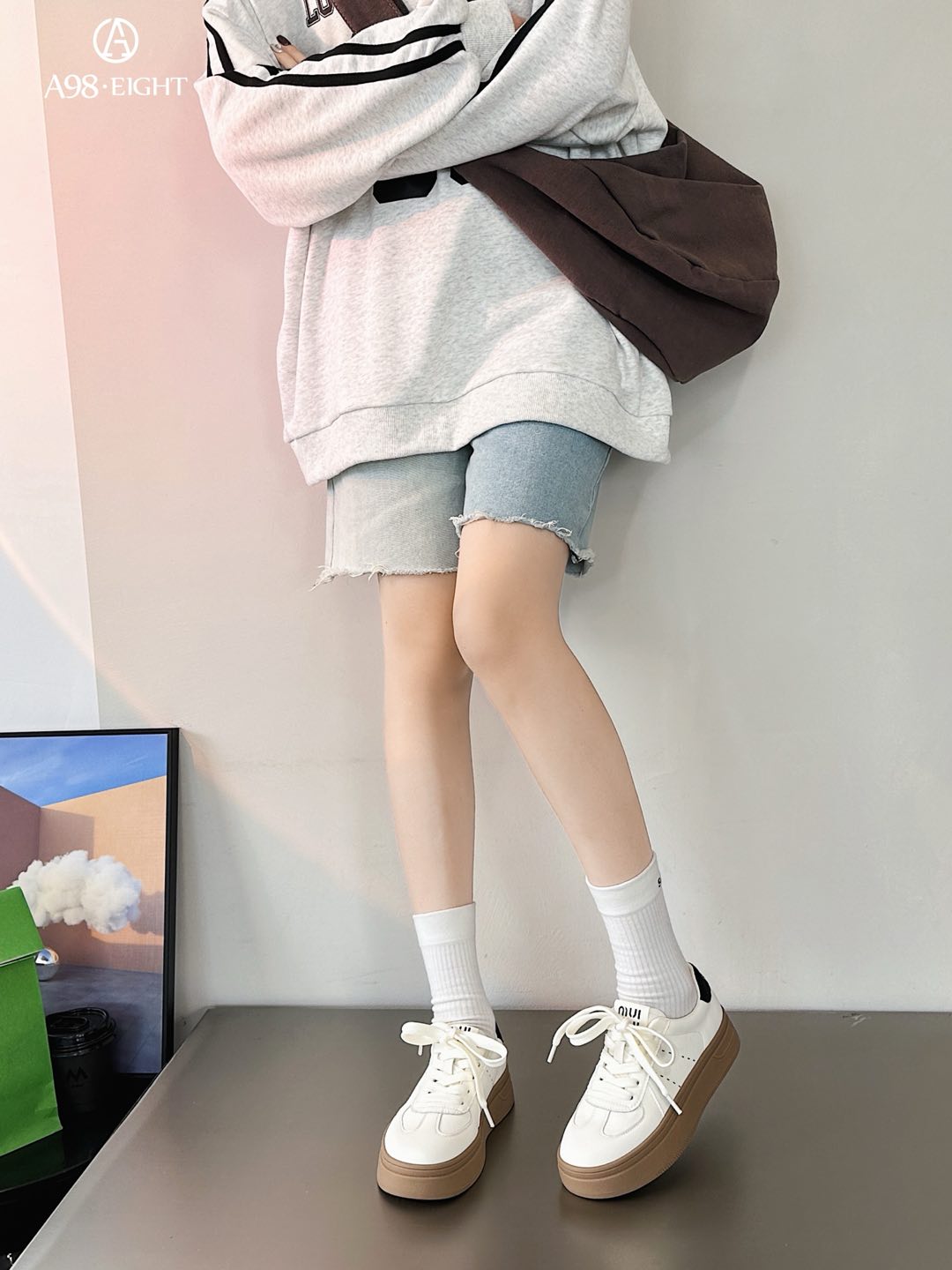 运动纯色网红学院风德训鞋