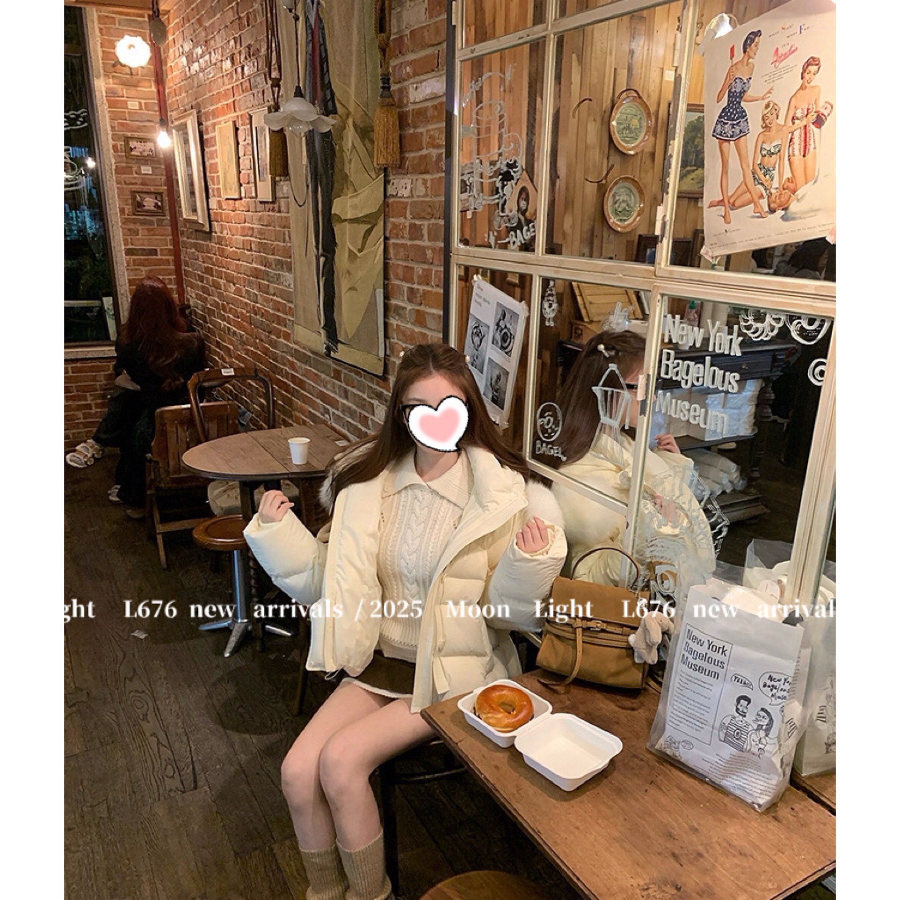ouni@L676 韩系时尚翻领麻花毛衣 （衣长56）11-29