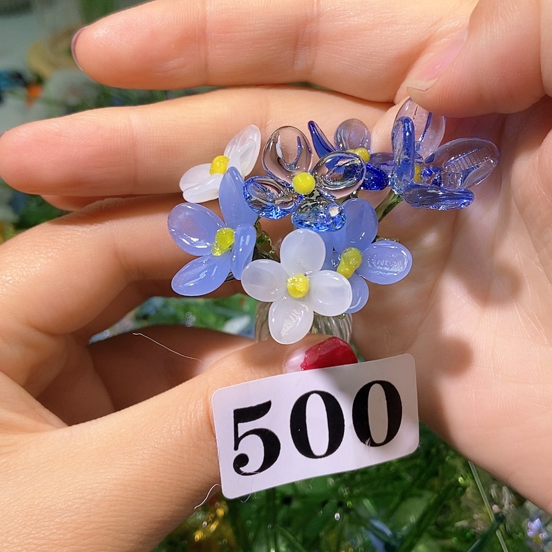 琉璃手工艺品500花瓶