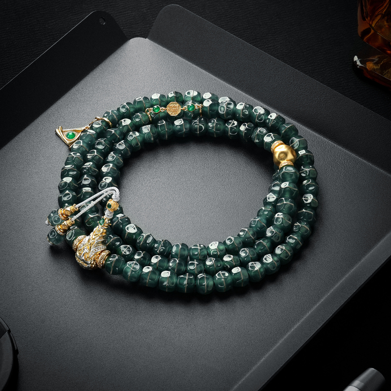 尚夏【翡系列】8.3MM危料A货翡翠无相奶酪精工设计款108