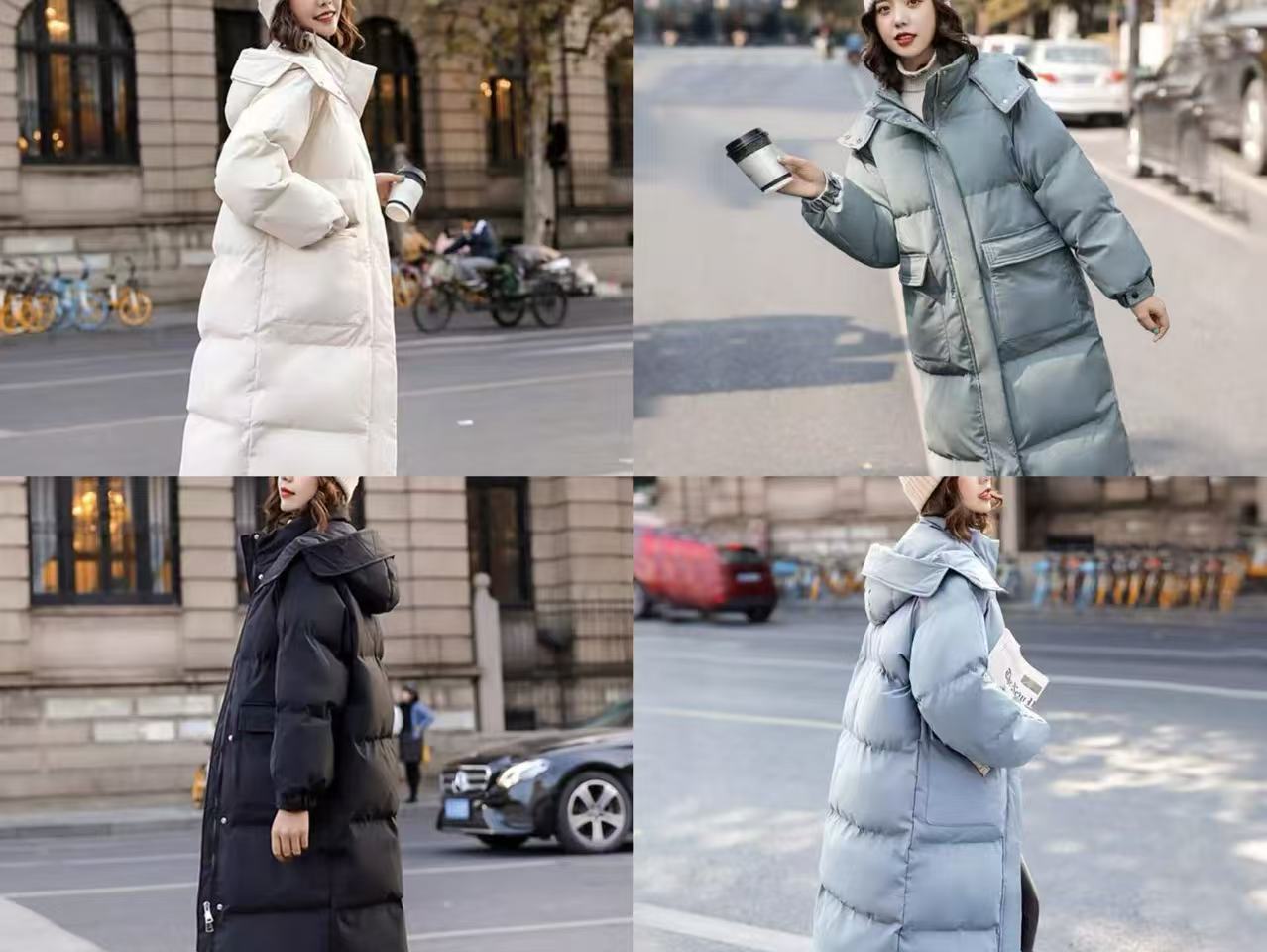 【长款501-599】原单外贸防寒保暖百搭棉服宽松女装秋冬款