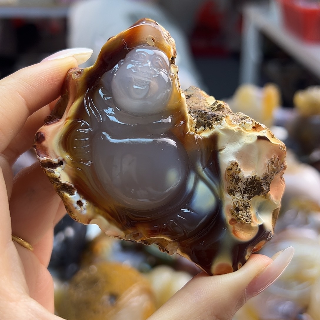 玛瑙/玉髓未镶嵌吊坠(不含链)