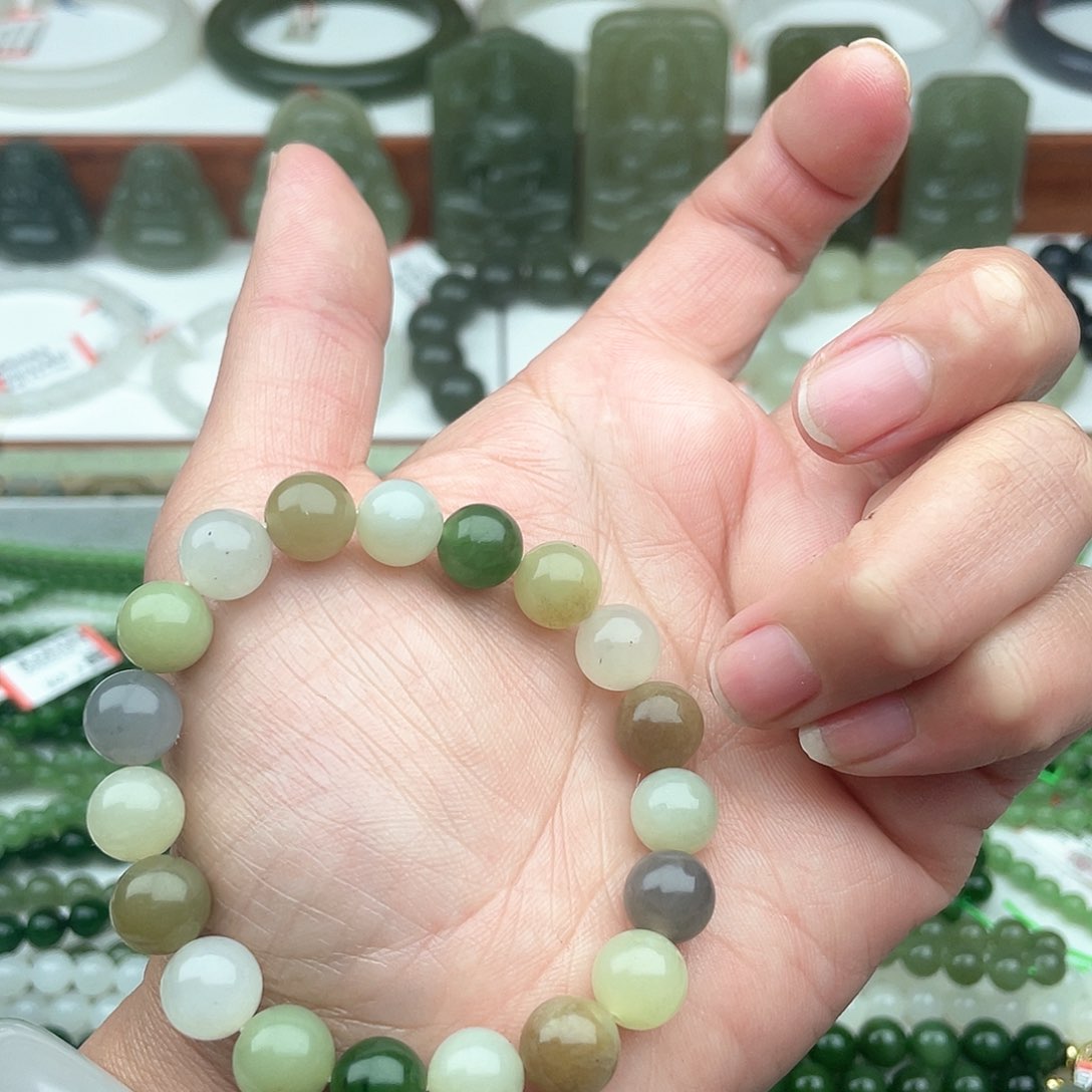 和田玉手串未镶嵌