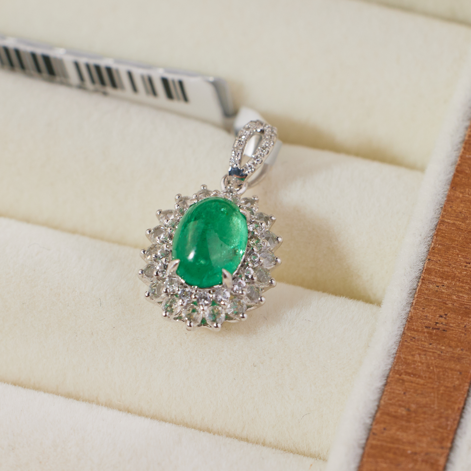 【九华山】祖母绿吊坠*18K金镶嵌U6453