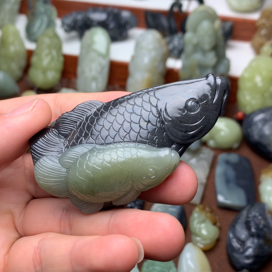 和田玉未镶嵌挂件