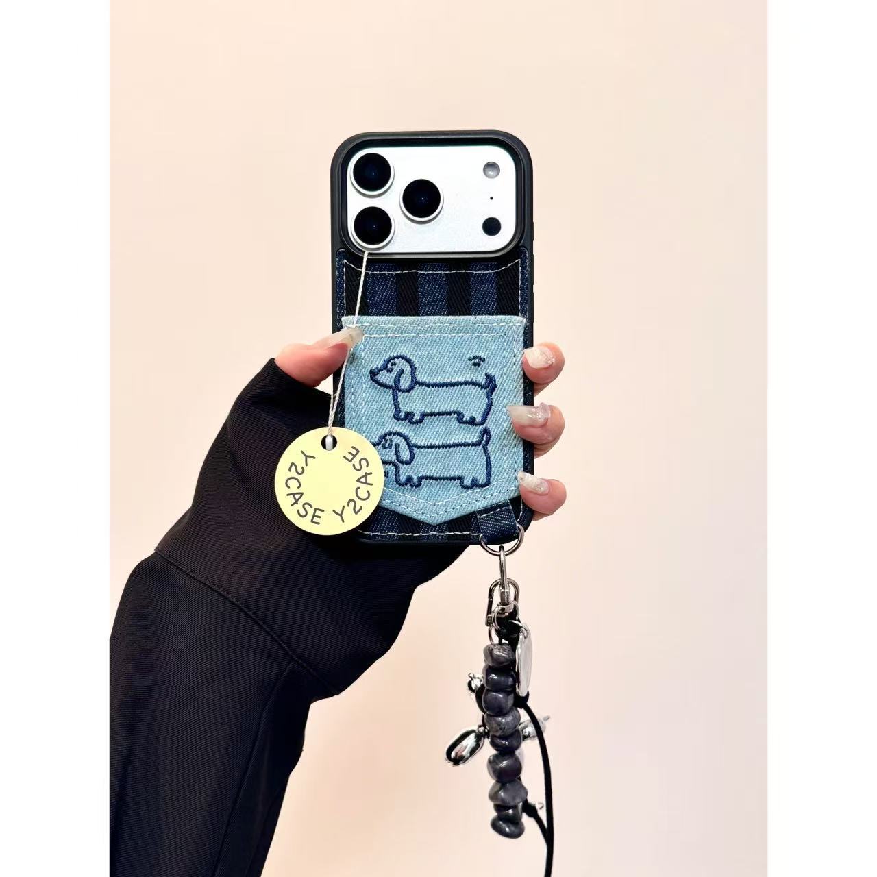 卡通可爱牛仔小狗适用iphone17prom苹果16手机壳151413防摔壳女壳