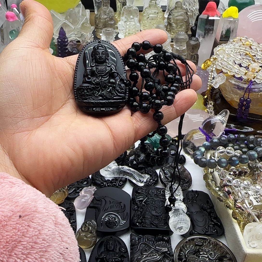 水晶车挂未镶嵌摆件