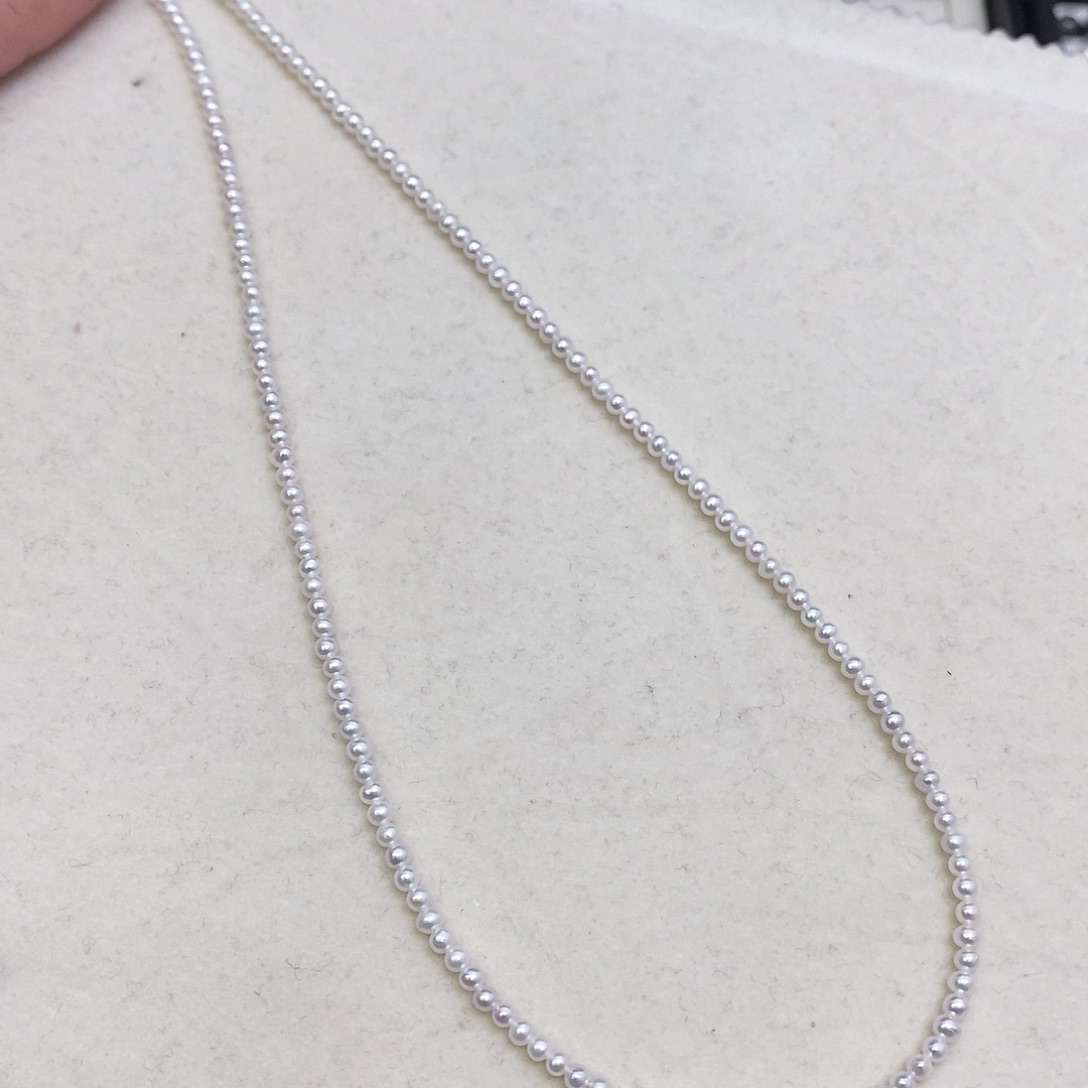 淡水珍珠颈饰银S925镶嵌2.5-3mm