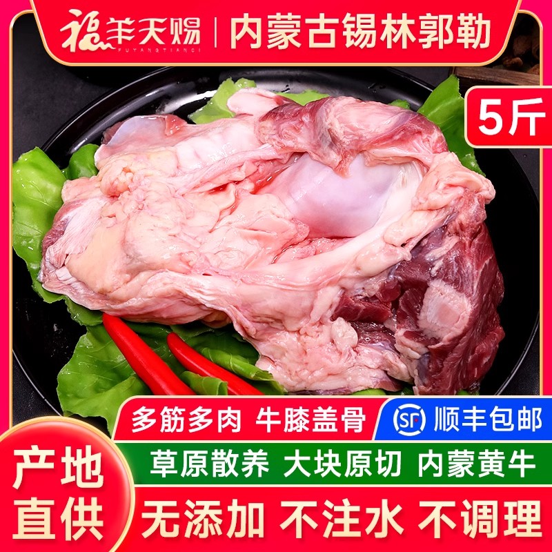 牛窝骨5斤内蒙古草原黄牛新鲜带肉带筋牛膝盖骨牛肉牛大骨牛骨头