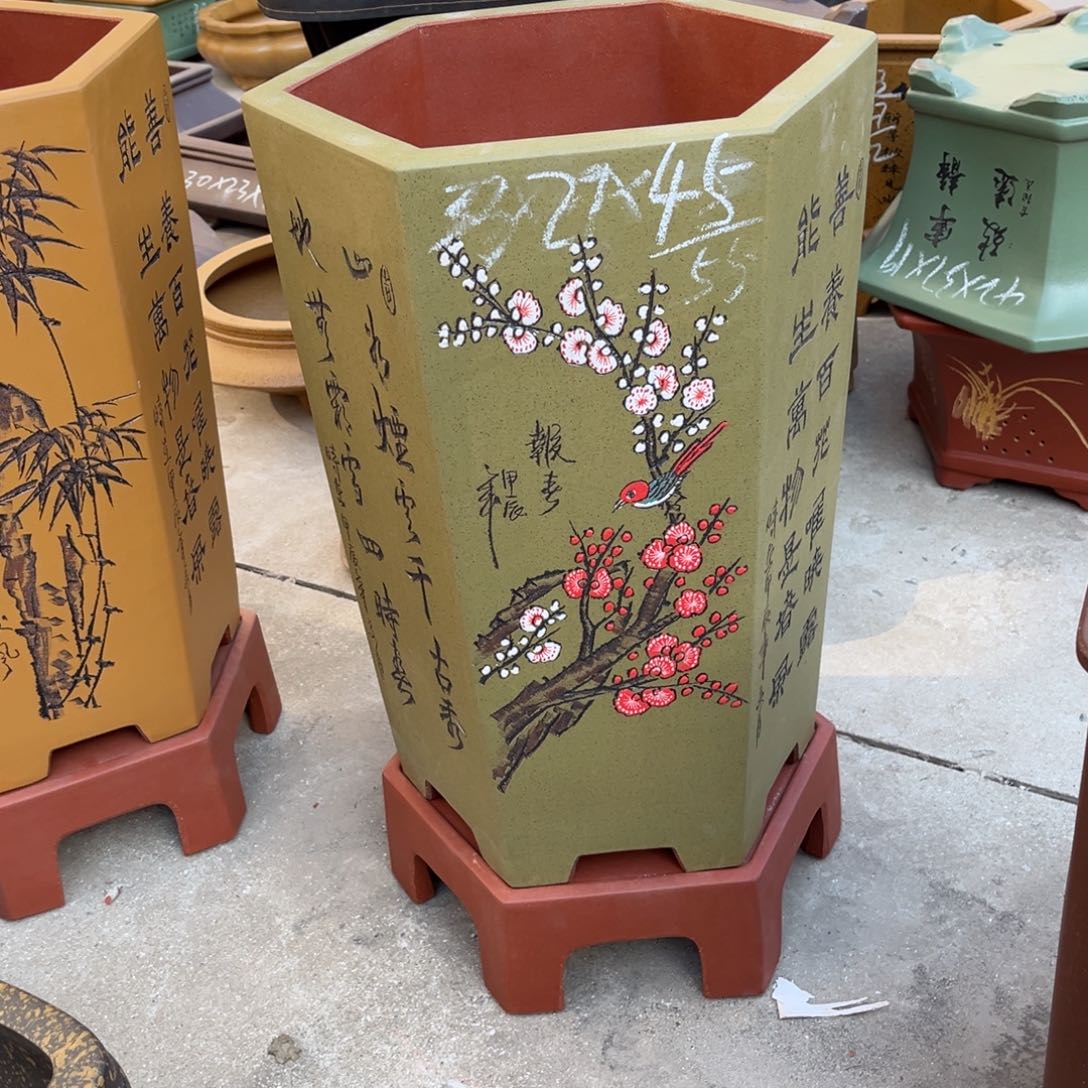 紫砂花盆盆景艺术