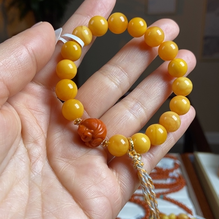 琥珀手链未镶嵌蜜蜡手串10