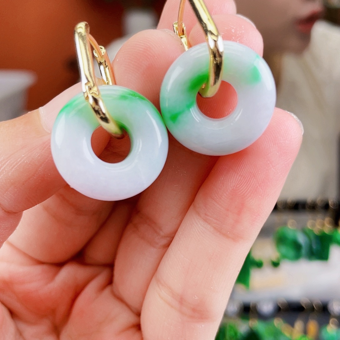 未镶嵌翡翠耳饰饰品