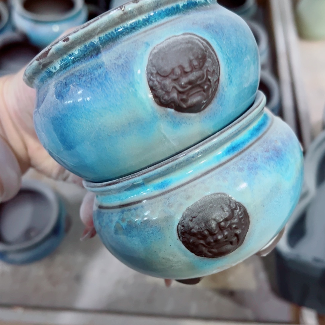 有孔，陶瓷花盆满10米包邮发货