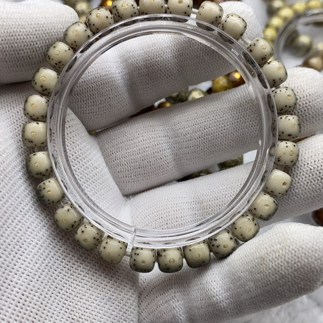 星月菩提手串8半臂留白