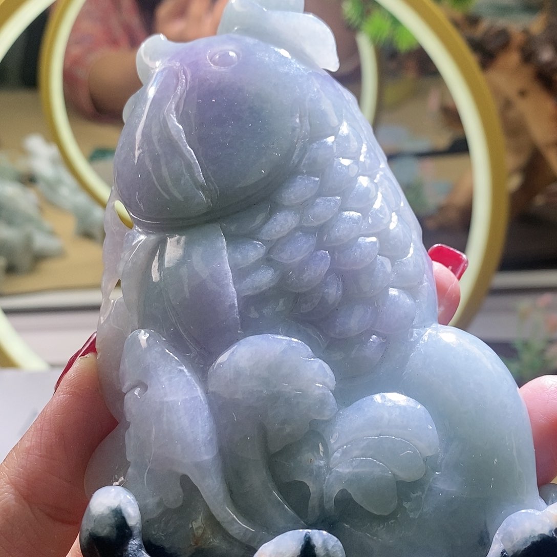 【闪购商品】翡翠颈饰未镶嵌鱼