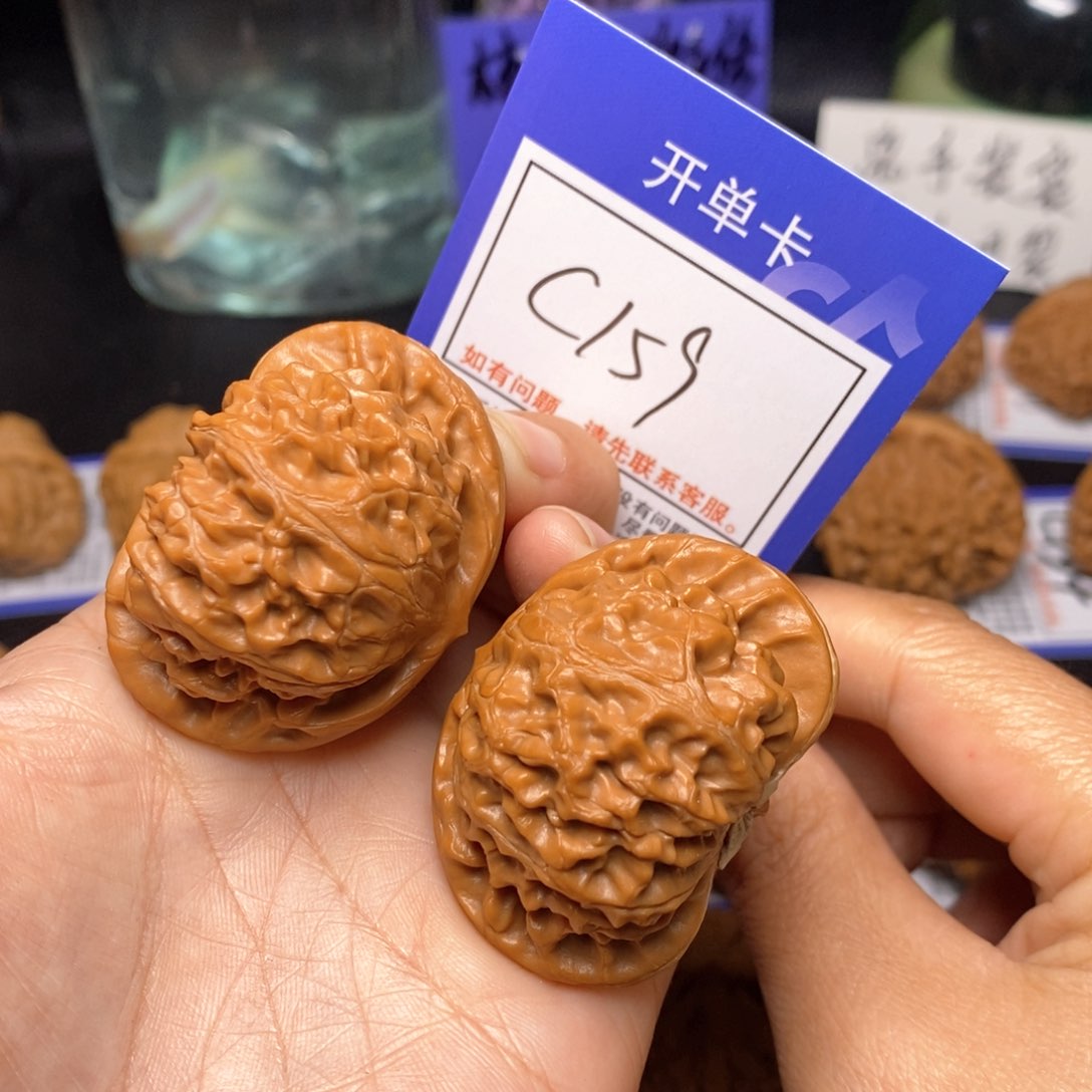 文玩核桃把件45宫灯c159