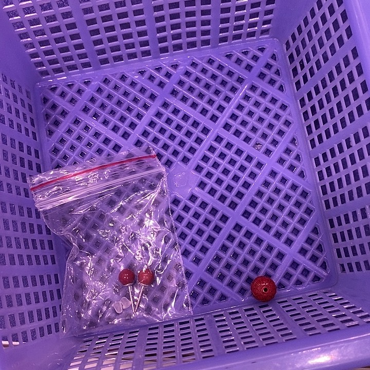 天然辰砂耳钉，莲花住