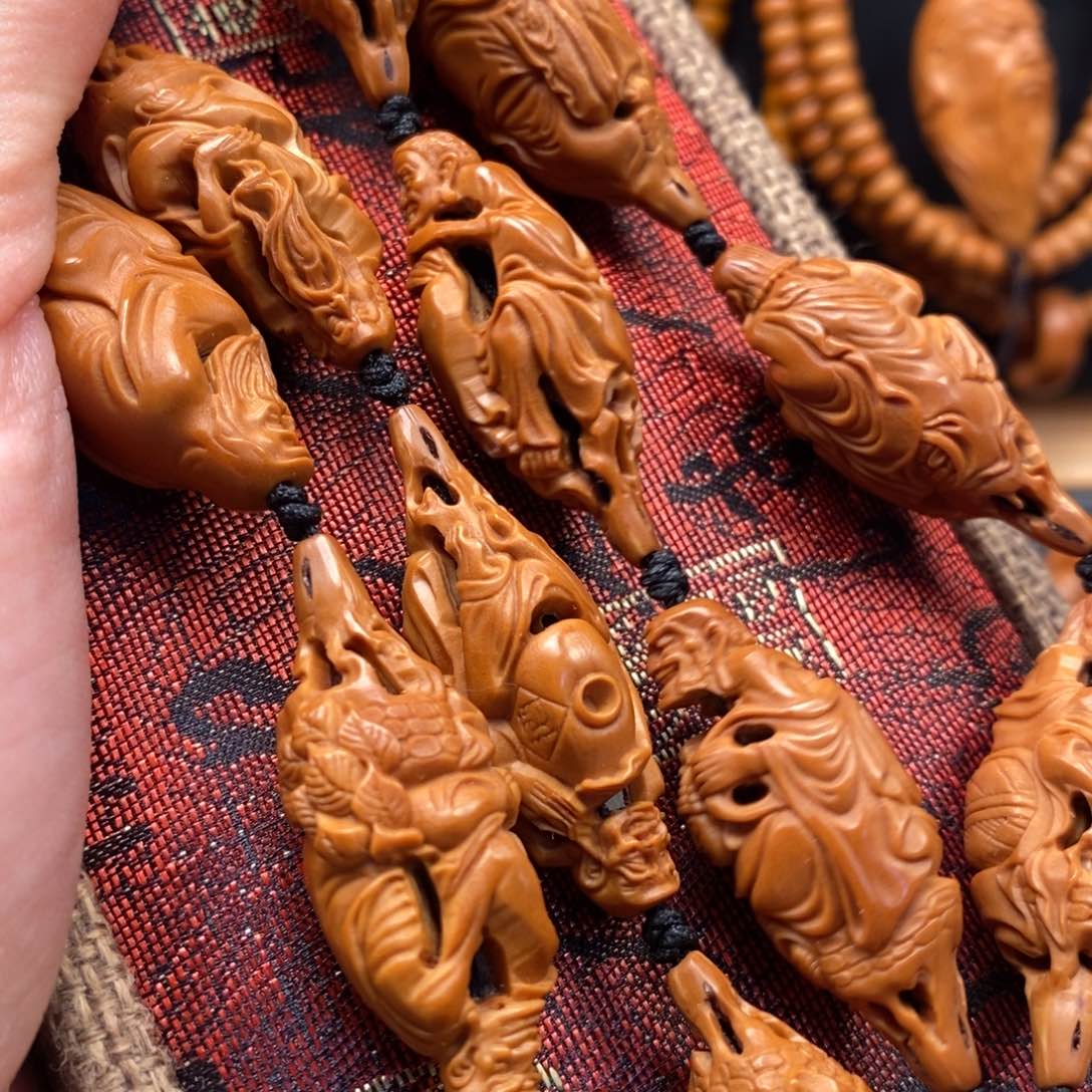 橄榄核手串柳叶罗汉