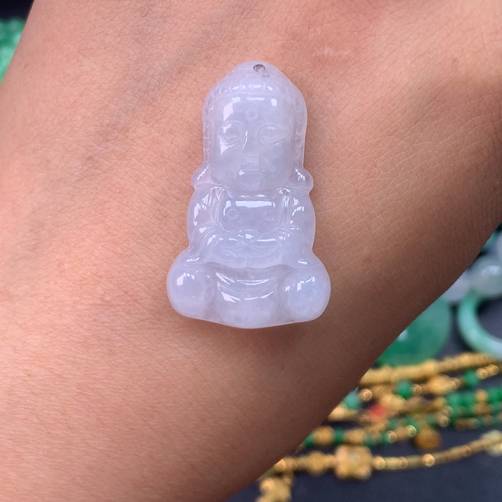 翡翠未镶嵌颈饰宝宝佛
