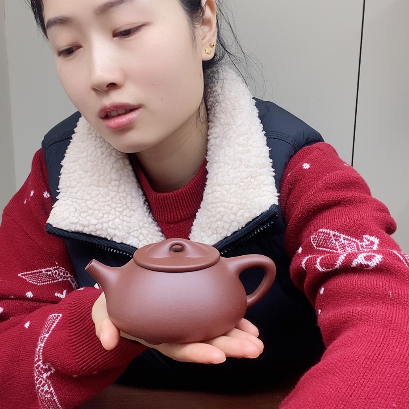 【闪购商品】紫砂茶壶紫泥景州石瓢容量220cc
