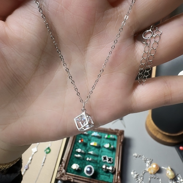 德***吉吊坠925银百搭时尚潮流